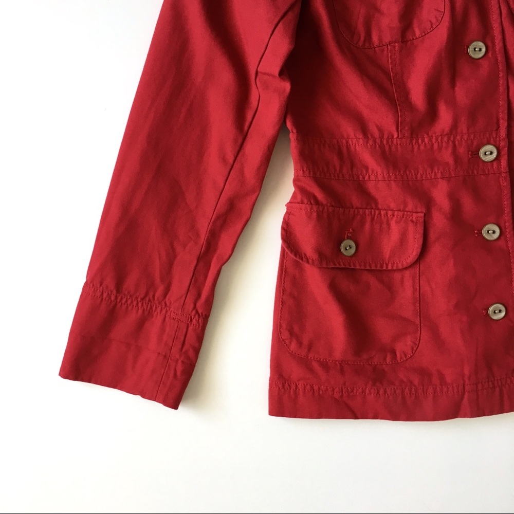 Vintage Pendleton Red Canvas Utility Button Jacket - image 4